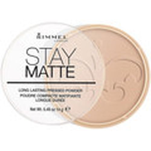 Colorete & polvos Stay Matte Pressed Powder 005-silky Beige para hombre - Rimmel London - Modalova