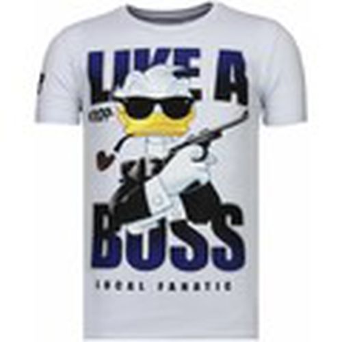 Camiseta Like A Boss Rhinestone para hombre - Local Fanatic - Modalova