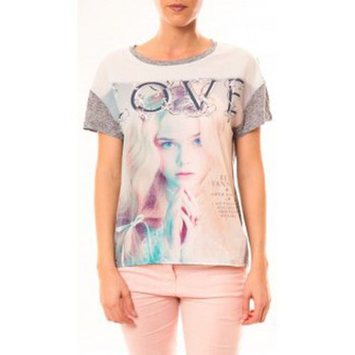 Camicetta Top Love B002 Gris - By La Vitrine - Modalova