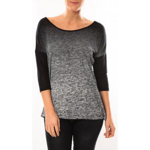 Camicetta Graing 3/4 Long Top 10104538 Noir/Gris - Vero moda - Modalova