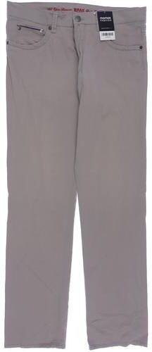 Herren Stoffhose, beige, Gr. W34 L34, Elasthan, Baumwolle, Leder - Second Hand - Brax - Modalova