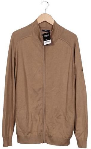 Herren Strickjacke, beige, Gr. EU 56, Baumwolle - Second Hand - Brax - Modalova