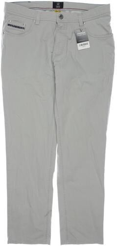 Herren Stoffhose, grau, Gr. W36 L32, Elasthan, Baumwolle, Leder - Second Hand - Bugatti - Modalova