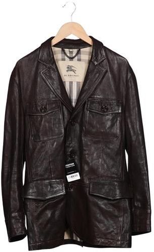 Herren Jacke, braun, Gr. L, Baumwolle, Leder, Viskose - Second Hand - Burberry - Modalova