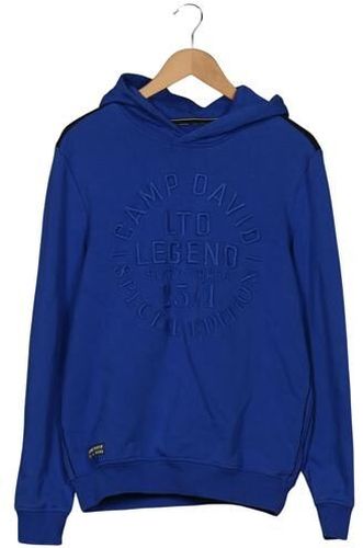 Herren Kapuzenpullover, blau, Gr. M, Elasthan, Baumwolle, Synthetik - Second Hand - Camp david - Modalova