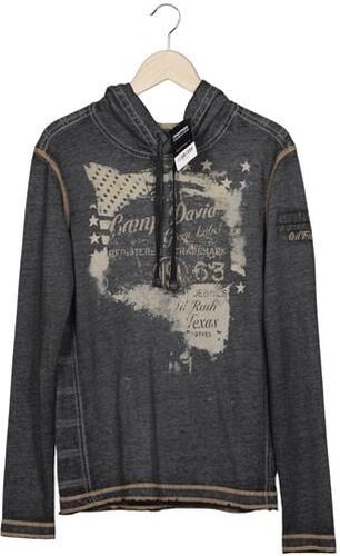 Herren Kapuzenpullover, grau, Gr. S, Baumwolle, Synthetik - Second Hand - Camp david - Modalova