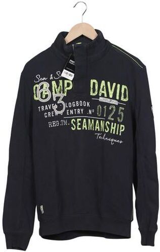 Herren Sweatshirt, marineblau, Gr. L, Baumwolle, Synthetik - Second Hand - Camp david - Modalova