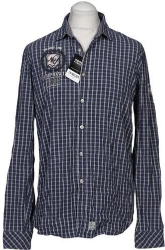 Herren Hemd, marineblau, Gr. M, Baumwolle - Second Hand - Camp david - Modalova