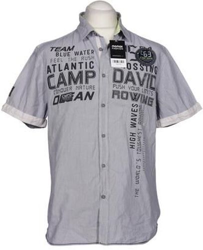 Herren Hemd, blau, Gr. L, Baumwolle - Second Hand - Camp david - Modalova