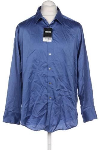Herren Hemd, blau, Gr. EU 54 (US 17.5), Baumwolle - Second Hand - Calvin Klein - Modalova