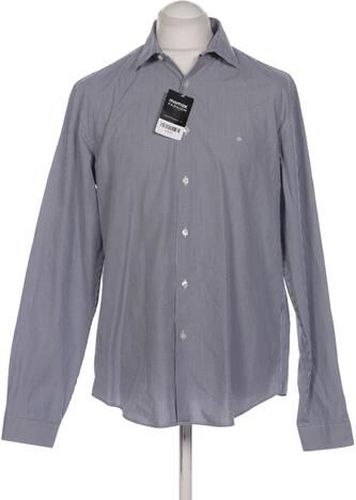 Herren Hemd, blau, Gr. 42, Baumwolle - Second Hand - Calvin Klein - Modalova