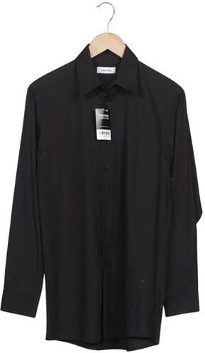 Herren Hemd, schwarz, Gr. EU 46 (US 15), Baumwolle - Second Hand - Calvin Klein - Modalova