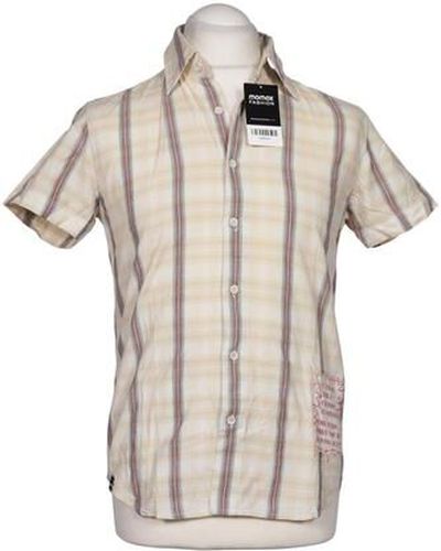 Herren Hemd, beige, Gr. S, Baumwolle - Second Hand - Desigual - Modalova