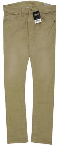 Herren Jeans, beige, Gr. W29 L31, Elasthan, Baumwolle, Leder - Second Hand - Diesel - Modalova