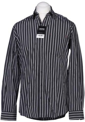 Herren Hemd, schwarz, Gr. 39, Baumwolle - Second Hand - engbers - Modalova