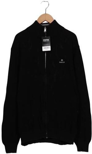 Herren Strickjacke, schwarz, Gr. L, Baumwolle - Second Hand - Gant - Modalova