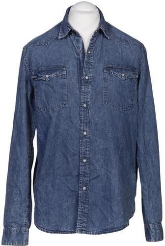 Herren Hemd, blau, Gr. L, Baumwolle - Second Hand - Garcia - Modalova