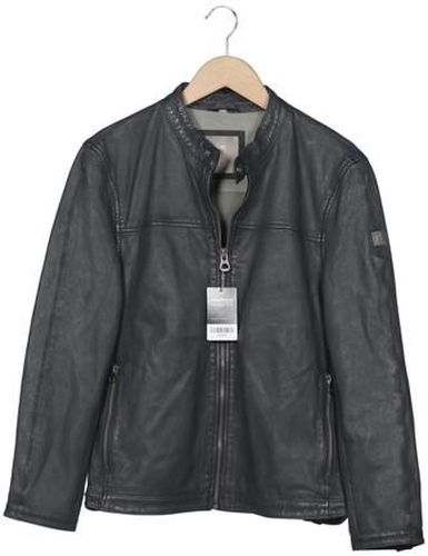 Herren Jacke, grau, Gr. M, Baumwolle, Leder, Synthetik - Second Hand - Gipsy - Modalova