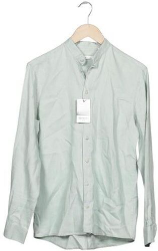 Herren Hemd, hellgrün, Gr. 37, Leinen - Second Hand - Hessnatur - Modalova