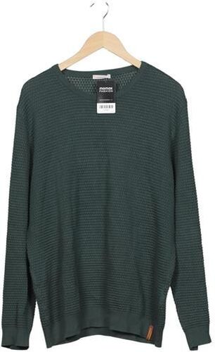 Herren Pullover, grün, Gr. XL, Baumwolle, Kunstleder - Second Hand - Knowledge Cotton Apparel - Modalova