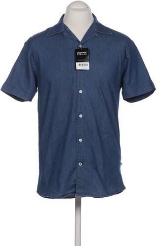 Herren Hemd, marineblau, Gr. L, Elasthan, Baumwolle, Synthetik - Second Hand - Kronstadt - Modalova