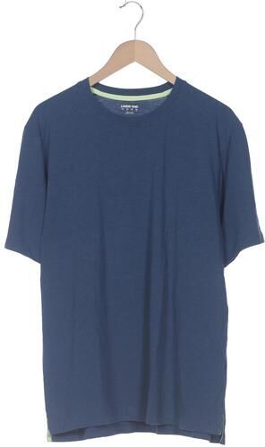 Herren T-Shirt, blau, Gr. L, Elasthan, Baumwolle, Synthetik - Second Hand - Lands End - Modalova