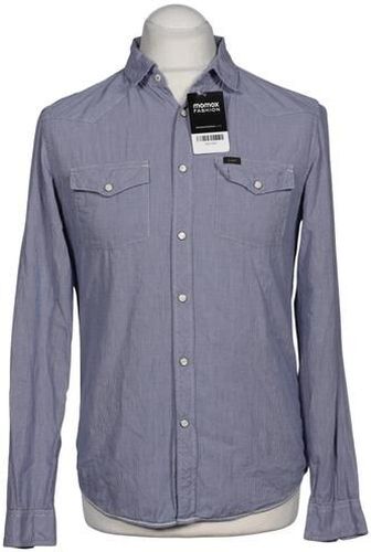 Herren Hemd, blau, Gr. M, Baumwolle - Second Hand - Lee - Modalova