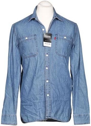 Herren Hemd, blau, Gr. M, Baumwolle - Second Hand - Levis - Modalova