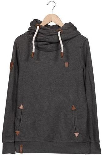 Herren Kapuzenpullover, grau, Gr. L, Baumwolle, Synthetik - Second Hand - Naketano - Modalova