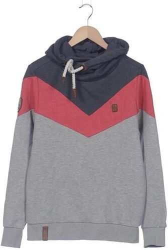 Herren Kapuzenpullover, grau, Gr. M, Baumwolle, Synthetik - Second Hand - Naketano - Modalova