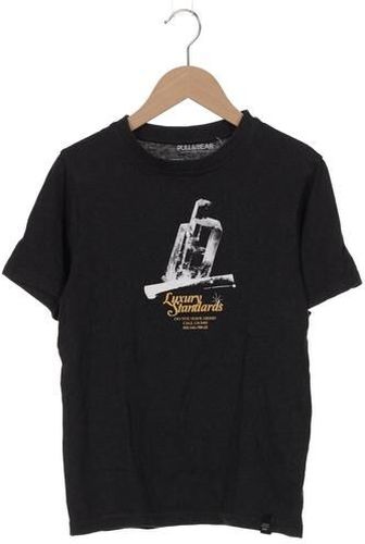Herren T-Shirt, schwarz, Gr. Xxs, Baumwolle, Synthetik - Second Hand - Pull & Bear - Modalova