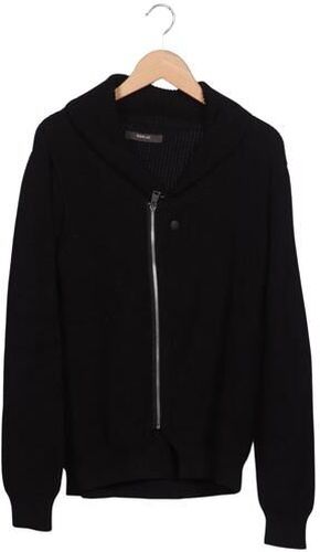 Herren Strickjacke, schwarz, Gr. L, Baumwolle - Second Hand - Replay - Modalova