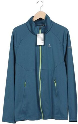 Herren Sweatshirt, türkis, Gr. EU 56, Synthetik - Second Hand - Schöffel - Modalova