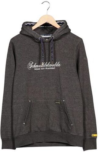 Herren Kapuzenpullover, grau, Gr. L, Elasthan, Baumwolle, Synthetik - Second Hand - Schmuddelwedda - Modalova