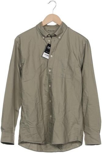 Herren Hemd, grün, Gr. 38, Baumwolle - Second Hand - Selected - Modalova
