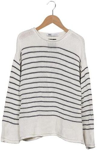 Herren Pullover, cremeweiß, Gr. M - Second Hand - Zara - Modalova