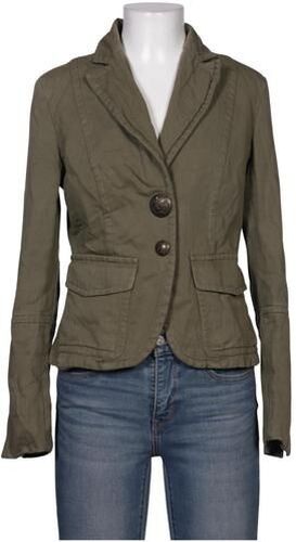 Damen Blazer, grün, Gr. EU 36, Baumwolle, Leinen, Viskose - Second Hand - Airfield - Modalova