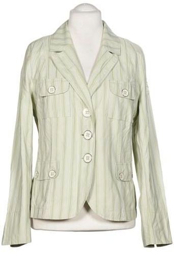 Damen Blazer, hellgrün, Gr. EU 46, Baumwolle, Synthetik - Second Hand - Airfield - Modalova