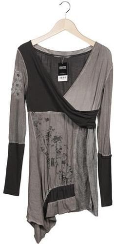 Damen Langarmshirt, grau, Gr. S, Elasthan, Baumwolle, Synthetik, Viskose - Second Hand - Angels Never Die - Modalova