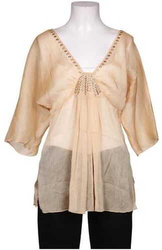 Damen Bluse, beige, Gr. EU 38, Synthetik - Second Hand - Apart - Modalova