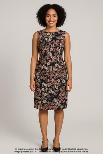 Damen Kleid, mehrfarbig, Gr. EU 40 (UK 12), Elasthan, Synthetik, Viskose - Second Hand - aprico - Modalova