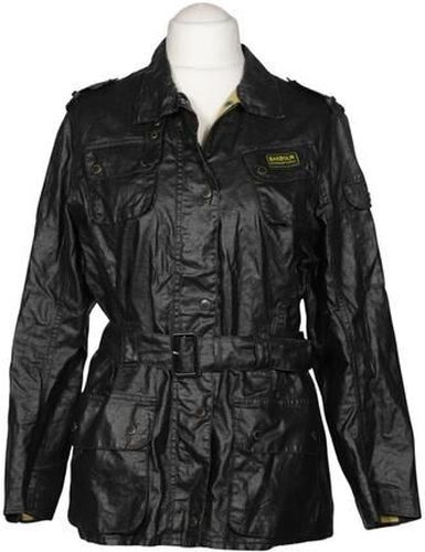 Damen Jacke, schwarz, Gr. EU 42, Leinen, Synthetik - Second Hand - Barbour - Modalova