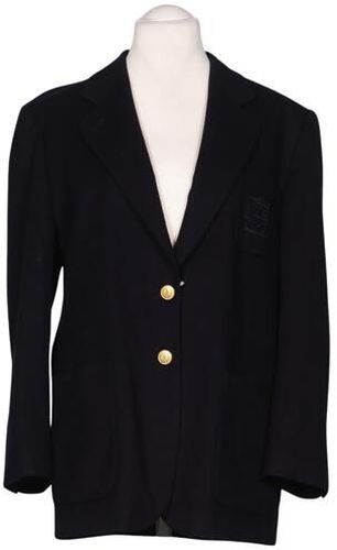 Damen Blazer, marineblau, Gr. EU 42, Baumwolle, Schurwolle, Viskose - Second Hand - Basler - Modalova