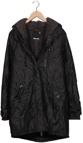 Damen Mantel, schwarz, Gr. EU 38, Elasthan, Baumwolle, Synthetik - Second Hand - Bench. - Modalova