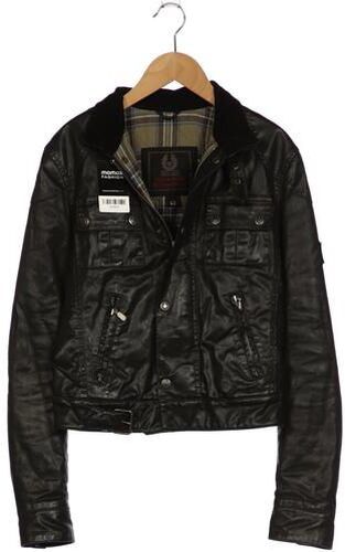 Damen Jacke, schwarz, Gr. EU 42, Elasthan, Baumwolle, Synthetik, Viskose - Second Hand - Belstaff - Modalova