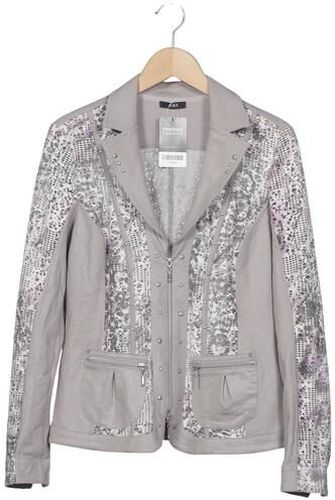 Damen Jacke, grau, Gr. EU 40, Elasthan, Baumwolle, Synthetik - Second Hand - Biba - Modalova