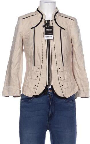 Damen Jacke, beige, Gr. EU 34, Baumwolle, Synthetik - Second Hand - Biba - Modalova
