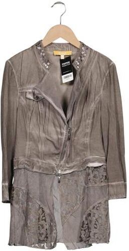 Damen Jacke, braun, Gr. EU 36, Elasthan, Baumwolle, Synthetik, Viskose - Second Hand - Biba - Modalova