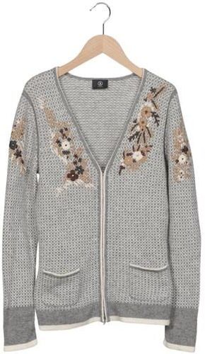 Damen Strickjacke, grau, Gr. EU 36, Baumwolle - Second Hand - Bogner - Modalova