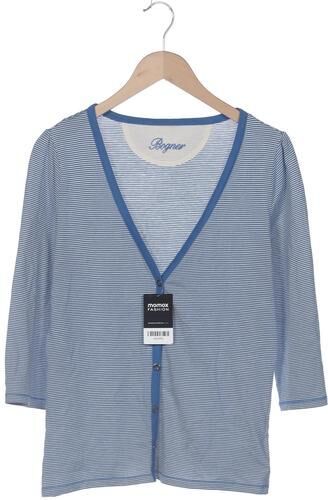 Damen Strickjacke, blau, Gr. EU 38, Baumwolle, Seide - Second Hand - Bogner - Modalova